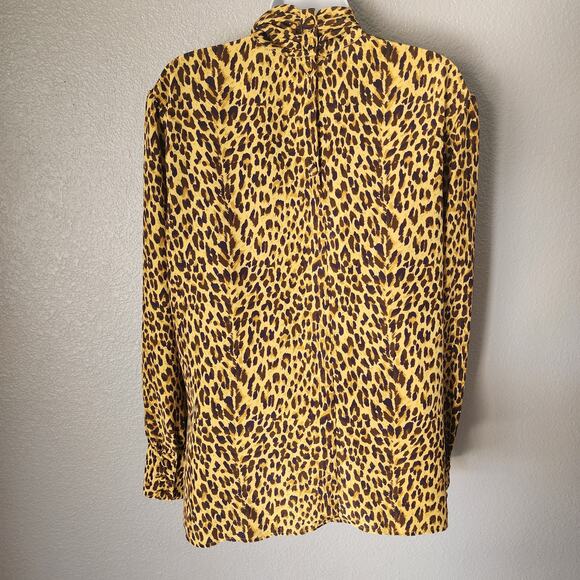 JH Collectibles Vintage Leopard Print Mock Neck Long Sleeve Top - Picture 10 of 10